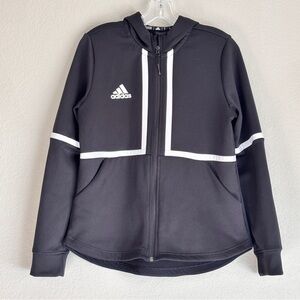 Adidas Black Hooded Full Zip Up Sweatshirt women’s M